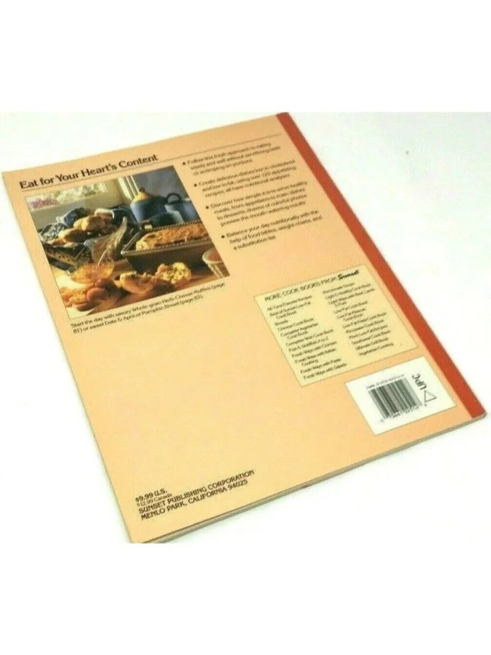 VTG Sunset Low Cholesterol Cookbook PB Healthy Hearty Delicious Low Fat Recipe